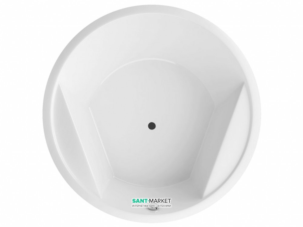 Ванна акриловая Radaway Meteora Ø 160 см отдельностоящая белый WA1-39-160US