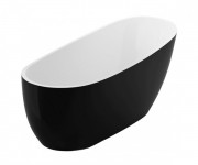 Ванна акриловая Radaway Sapientza 175х78 см отдельностоящая белый/чёрный WA1-42-175x078U-BC