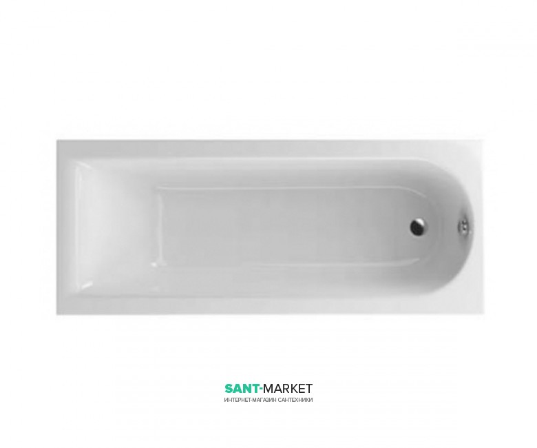 Ванна акрилова Radaway Tesalia 160x70 см з ніжками білий WA1-06-160x70U