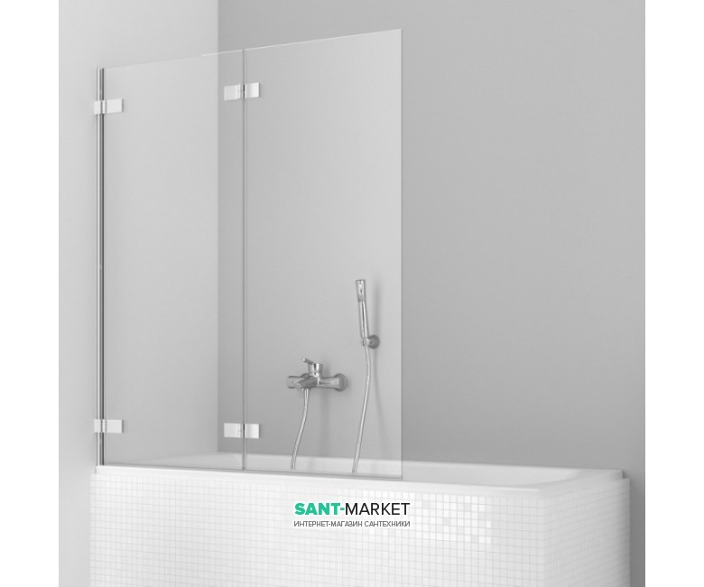 Шторка для ванної Radaway Arta PNJ 130 ліва прозоре скло / хром 210213-01L