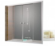 Шторка для ванної Radaway Vesta DWD 180 напівпрозоре скло фабрик / хром 203180-06