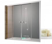 Шторка для ванної Radaway Vesta DWD 180 напівпрозоре скло фабрик / хром 203180-06