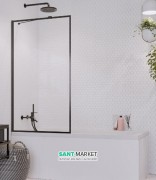 Шторка для ванної Radaway Idea Black PNJ Frame 70 прозоре скло / чорний 10001070-54-56