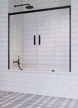 Шторка для ванной Radaway Idea Black PN DWD 180 прозрачное стекло/чёрный 10004180-54-01