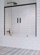 Шторка для ванной Radaway Idea Black PN DWD 180 прозрачное стекло/чёрный 10004180-54-01
