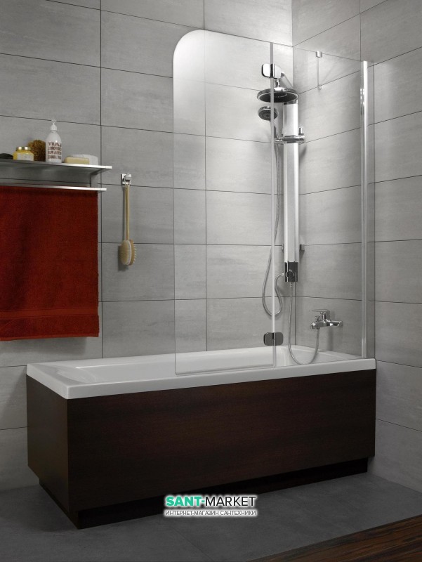 Шторка для ванної Radaway Torrenta PND 121 права графітове скло / хром 201203-105NR