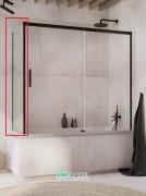 Боковая стенка для шторки для ванной Radaway Idea Black PN S 70 прозрачное стекло/чёрный 10005070-54-01