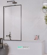 Шторка для ванної Radaway Idea Black PNJ Frame 70 прозоре скло / чорний 10001070-54-56