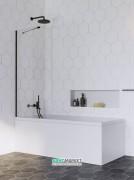 Шторка для ванной Radaway Idea Black PNJ 70 прозрачное стекло/чёрный 10001070-54-01