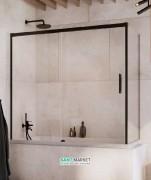 Шторка для ванної Radaway Idea Black PN DWJ + S 170 ліва прозоре скло / чорний 10042170-54-01L