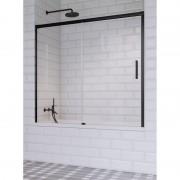 Шторка для ванной Radaway Idea Black PN DWJ 140 левая прозрачное стекло/чёрный 10003140-54-01L