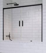 Шторка для ванної Radaway Idea Black PN DWD 170 прозоре скло / чорний 10004170-54-01