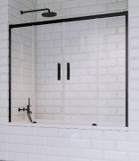 Шторка для ванной Radaway Idea Black PN DWD 170 прозрачное стекло/чёрный 10004170-54-01