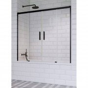 Шторка для ванной Radaway Idea Black PN DWD 160 прозрачное стекло/чёрный 10004160-54-01