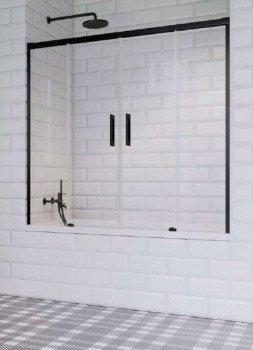 Шторка для ванной Radaway Idea Black PN DWD 180 прозрачное стекло/чёрный 10004180-54-01