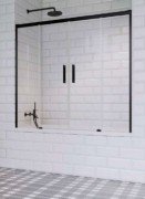 Шторка для ванной Radaway Idea Black PN DWD 180 прозрачное стекло/чёрный 10004180-54-01