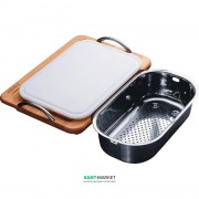 Набор для мойки: доска разделочная, поддон и коландер Franke 112.0040.683