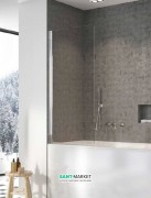 Шторка для ванной Radaway Nes PNJ 100 левая прозрачное стекло/хром 10011100-01-01L