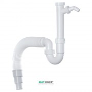 Сифон для мойки универсальный Franke пластик белый 112.0006.456