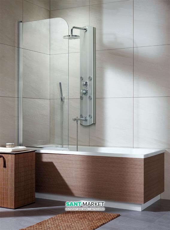 Шторка для ванної Radaway EOS PNJ 50 ліва прозоре скло / хром 205102-101L