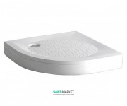 Душовий піддон Буль-Буль Altair 900х900 мм литий мармур білий 60095501 + панель і ніжки