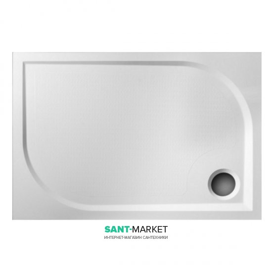Душевой поддон Буль-Буль Pacific 1000х700 мм литой мрамор белый 60100101 + панель и ножки
