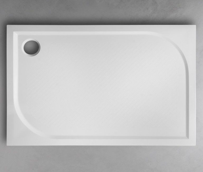 Душовий піддон Буль-Буль Pacific 1200х800 мм литий мармур білий 60120101