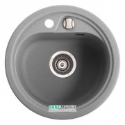 Мойка для кухни круглая Буль-Буль Nevada 45х45х21 врезная Магранит серый 104040013