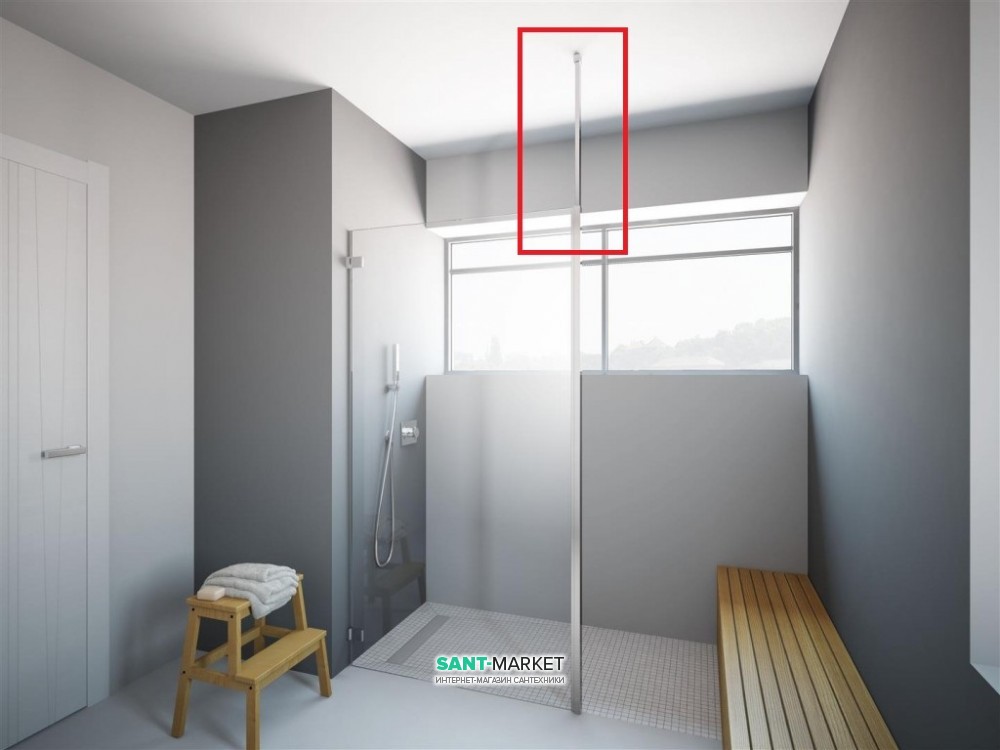 Стабилизатор Radaway для крепления к потолку стекла 8 мм WD-008-01