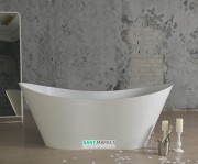Ванна мармурова окремостояча Буль-Буль Florida 179.3х74.8х71.7 біла Florida