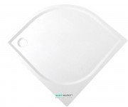 Душовий піддон Буль-Буль Altair 1000х1000 мм литий мармур білий 60105501 + панель і ніжки