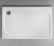 Душевой поддон Буль-Буль Pacific 1200х800 мм литой мрамор белый 60120101