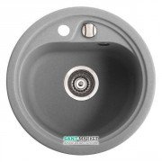 Мойка для кухни круглая Буль-Буль Nevada 45х45х21 врезная Магранит серый 104040013