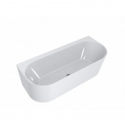 Ванна з штучного каменю Miraggio Bali 170х75 см овальна білий глянцевий 0000262