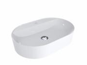 Раковина Miraggio France 60х40 см литий мармур білий глянцевий 0000199