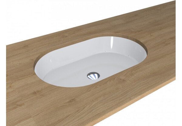 Раковина Miraggio Rome 52,2х32,5 см литий мармур білий глянцевий 0000232