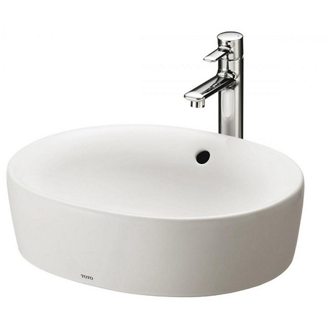 Раковина TOTO NC накладна овальна кераміка білий LW760LB