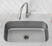 Мойка для кухни прямоугольная Kraus Premier под столешницу  нержавеющая сталь хром KBU14