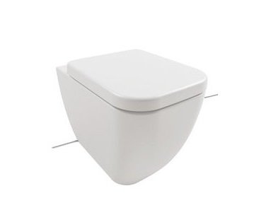 Підлоговий унітаз безободковий Hatria Bianca 36х52 см санфарфор білий Y3AL01