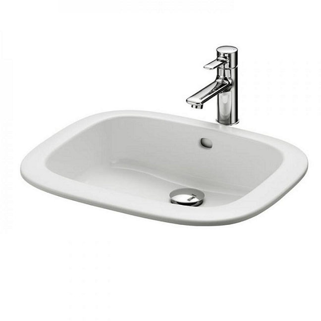 Раковина TOTO Public врезная прямоугольная керамика белый LW763Y