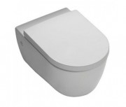 Подвесной унитаз безободковый Hatria Fusion Alchemy 35.5х54 см санфарфор белый A0Y1CC