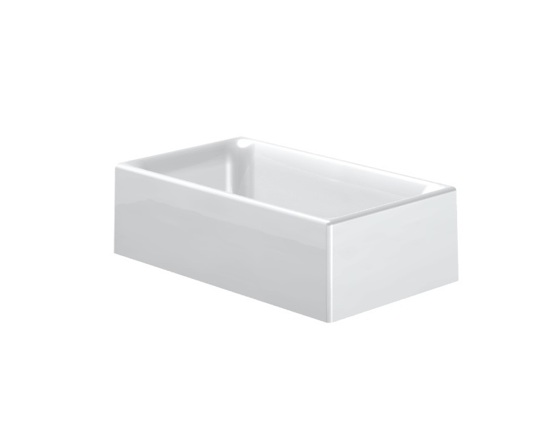 Раковина TOTO накладна прямокутна кераміка білий LW1734B