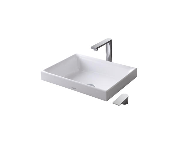 Раковина TOTO накладная прямоугольная керамика белый LW1715B