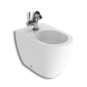 Биде напольное Hatria Fusion Alchemy 35.5х54 см санфарфор белый A0Y0U6