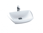 Раковина TOTO Jewelhex накладна прямокутна кераміка білий LW681B