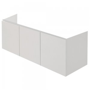 Тумба під лівосторонню раковину Hatria Grandangolo підвісна 127 см ДСП білий 