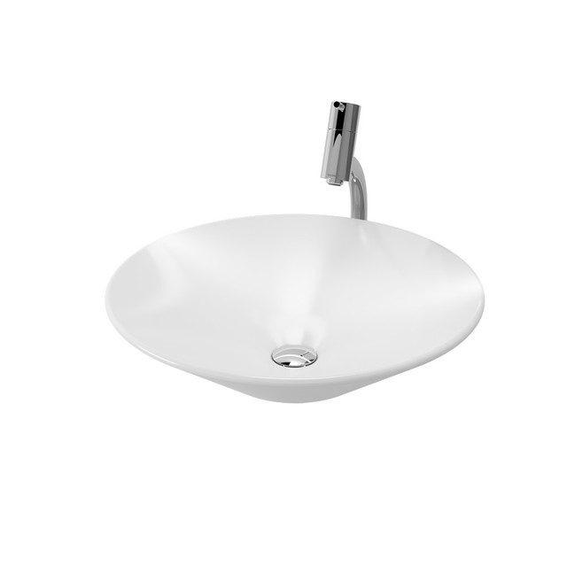 Раковина TOTO Ceradis накладная круглая керамика белый LW535J