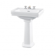 Раковина TOTO Memory Classic на пъедистал прямоугольная керамика белый LW668CJ