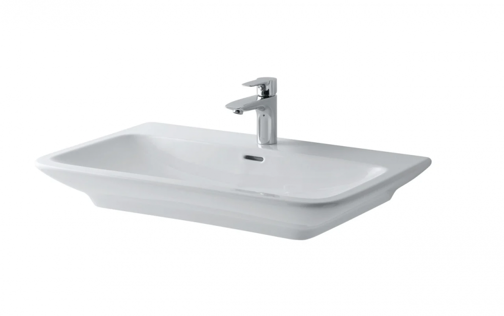 Раковина TOTO MH накладная прямоугольная керамика белый LW10035G