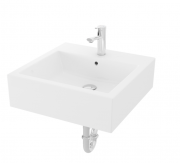 Раковина TOTO накладная квадратная керамика белый LW640J
